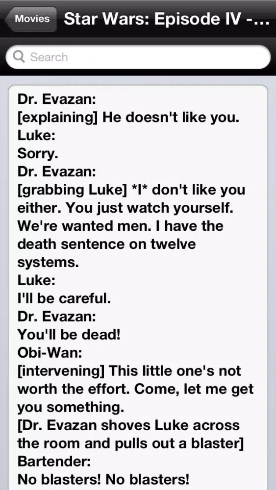 Quotr - The best free movie quote app Ekran Görüntüleri