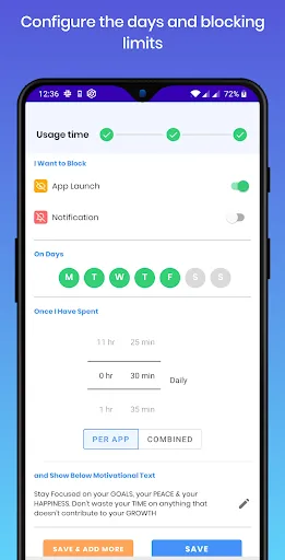 Stay Focused: App/Site Blocker Screenshots