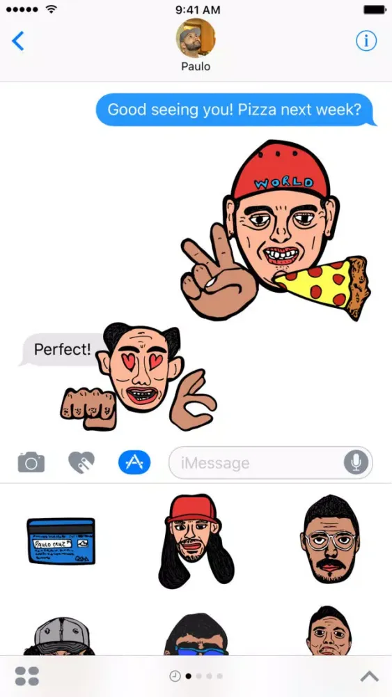 Tangkapan layar Sketchmoji