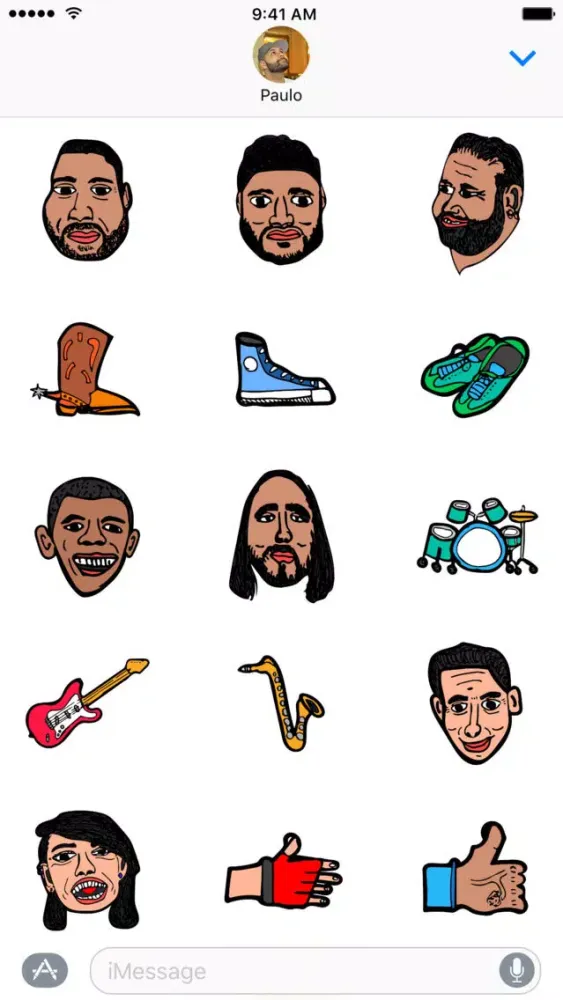 Tangkapan layar Sketchmoji