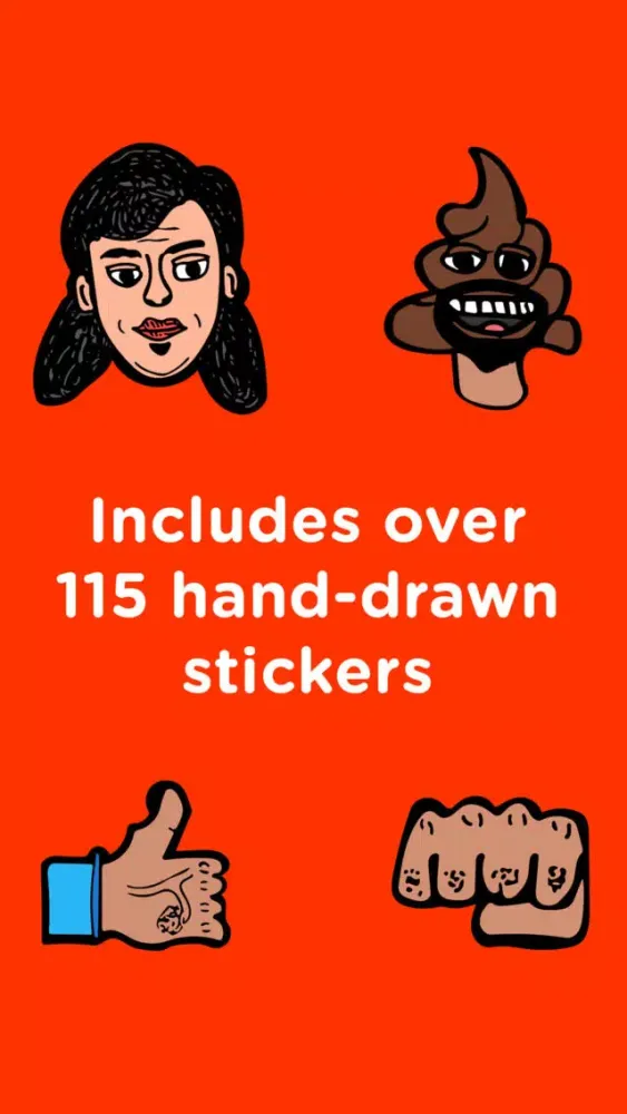 Tangkapan layar Sketchmoji