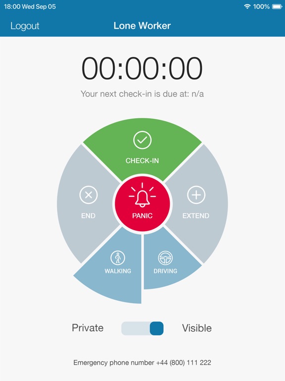 Cloud Lone Worker Pro iPad  স্ক্রিনশট