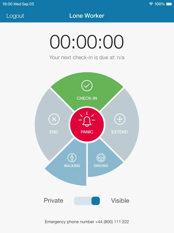 Cloud Lone Worker Pro iPad  스크린샷