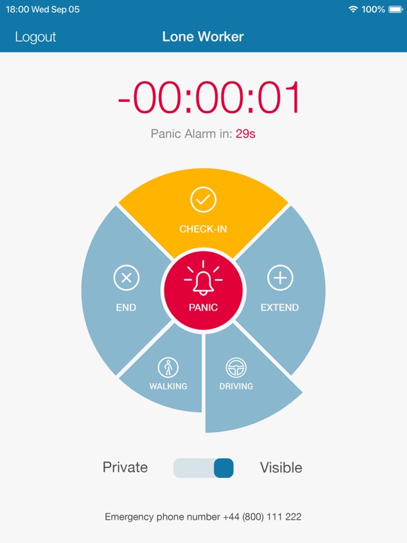 Cloud Lone Worker Pro iPad  স্ক্রিনশট