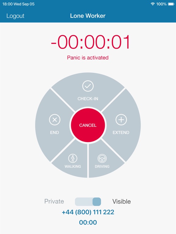 Cloud Lone Worker Pro iPad  স্ক্রিনশট