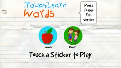 تصاویر iTouchilearn Words Free for Preschool Reading, Spelling, Speech Skills