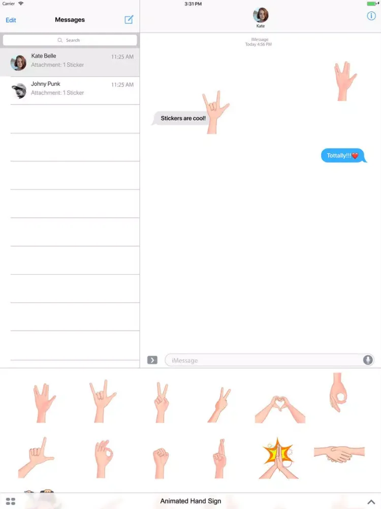 Captures d'écran de Animated Hand Sign iPad 