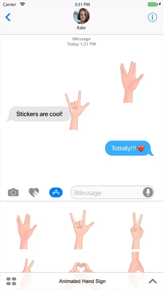 Captures d'écran de Animated Hand Sign