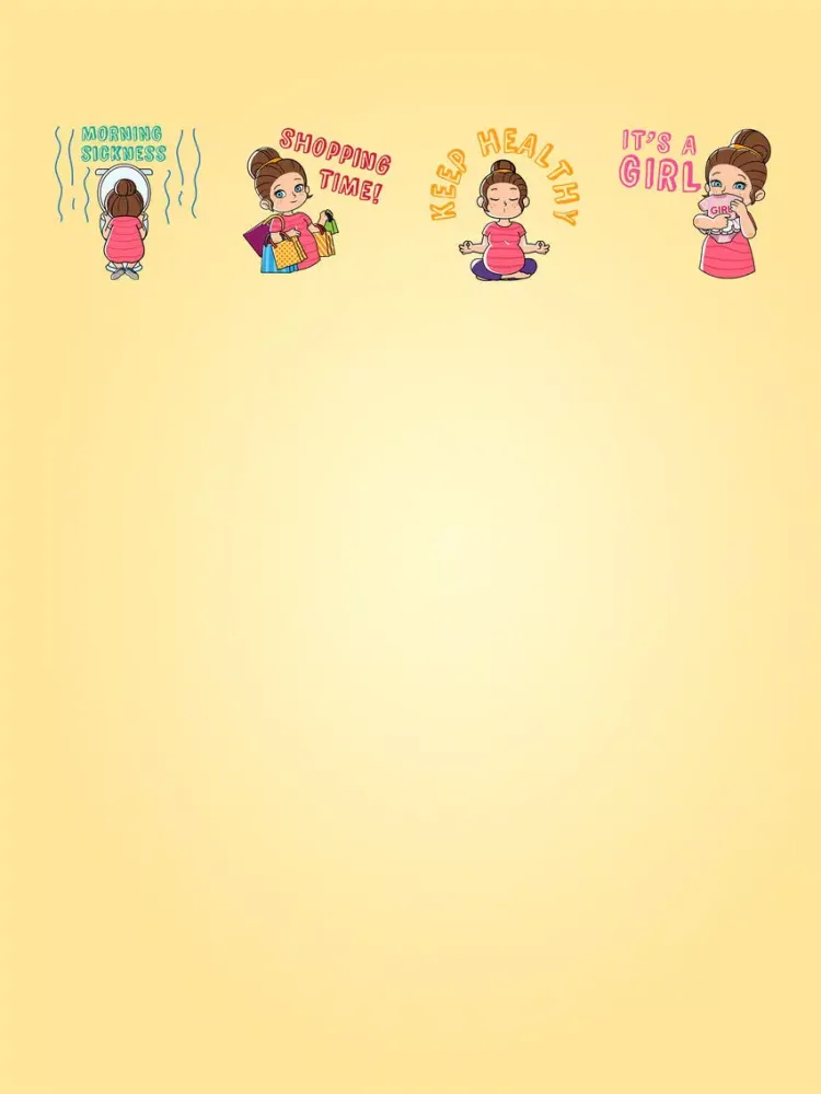 Скриншоты Baby Bump Pregnancy Stickers iPad 