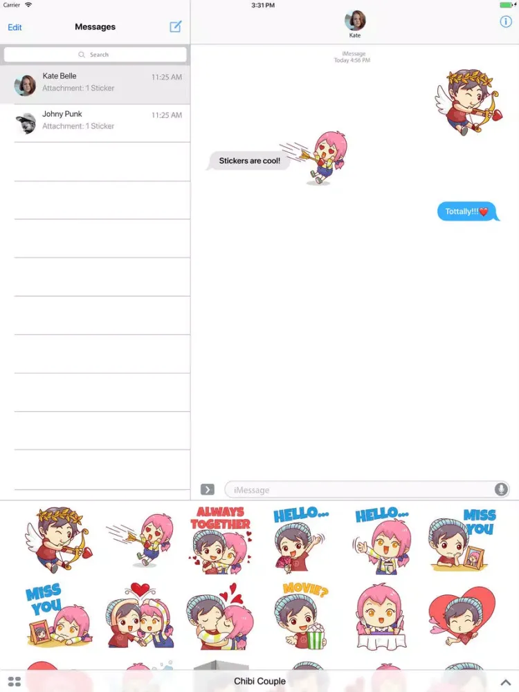 Chibi Couple iPad  سکرین شاٹس