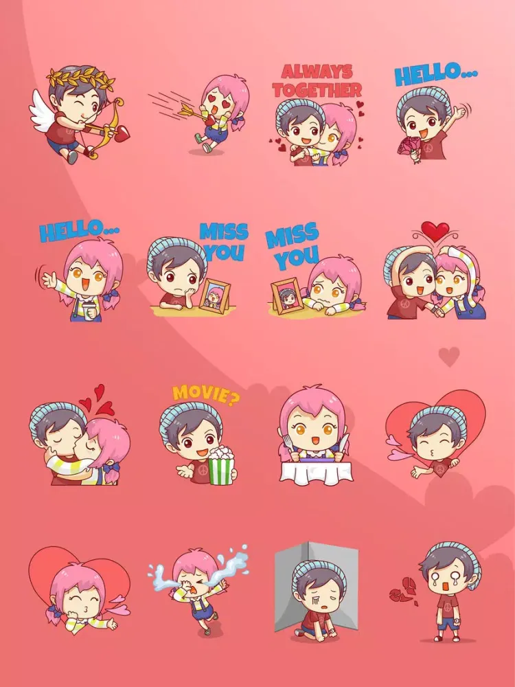 Chibi Couple iPad  سکرین شاٹس