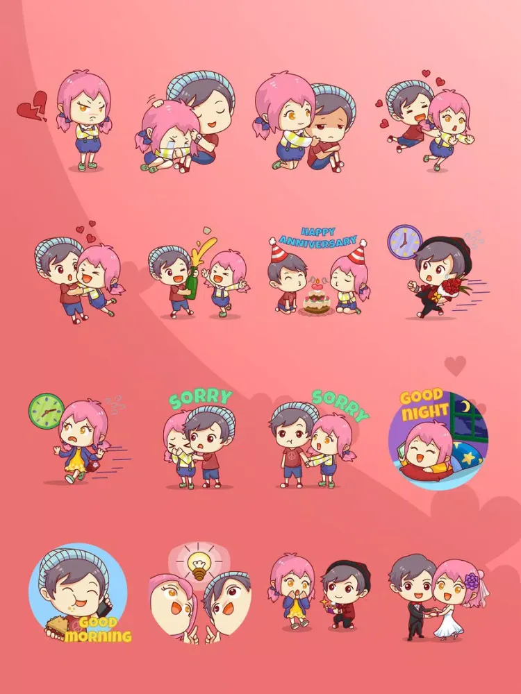 Chibi Couple iPad  سکرین شاٹس