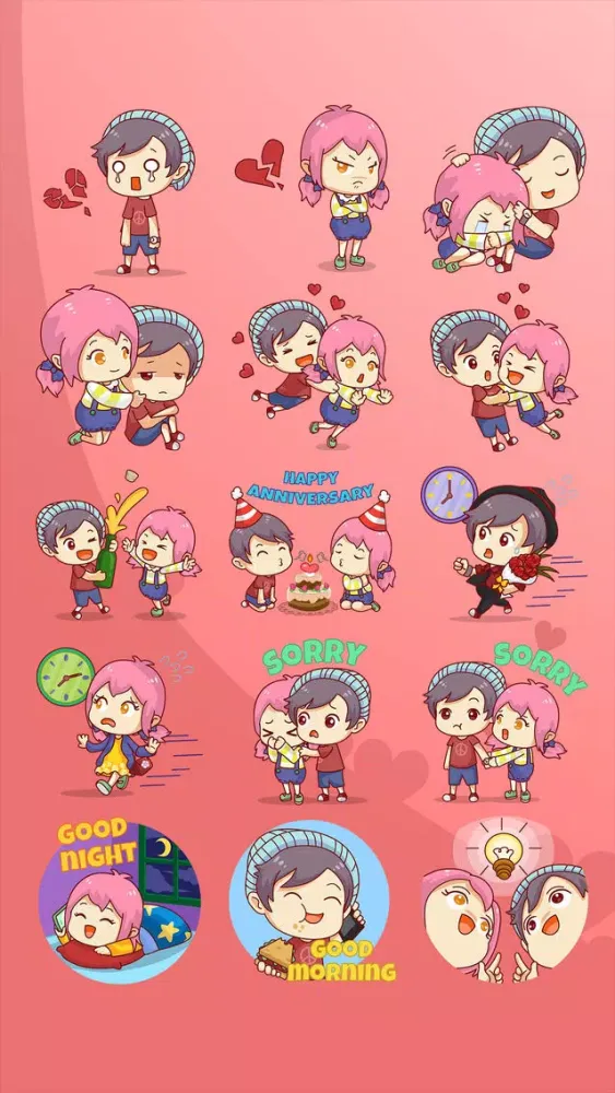Chibi Couple سکرین شاٹس