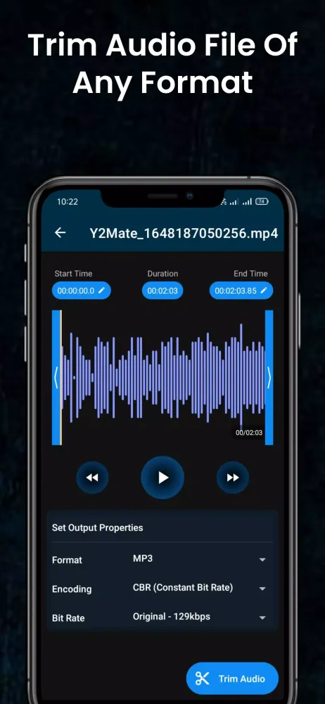 Скриншоты Audio Cutter Audio Joiner App