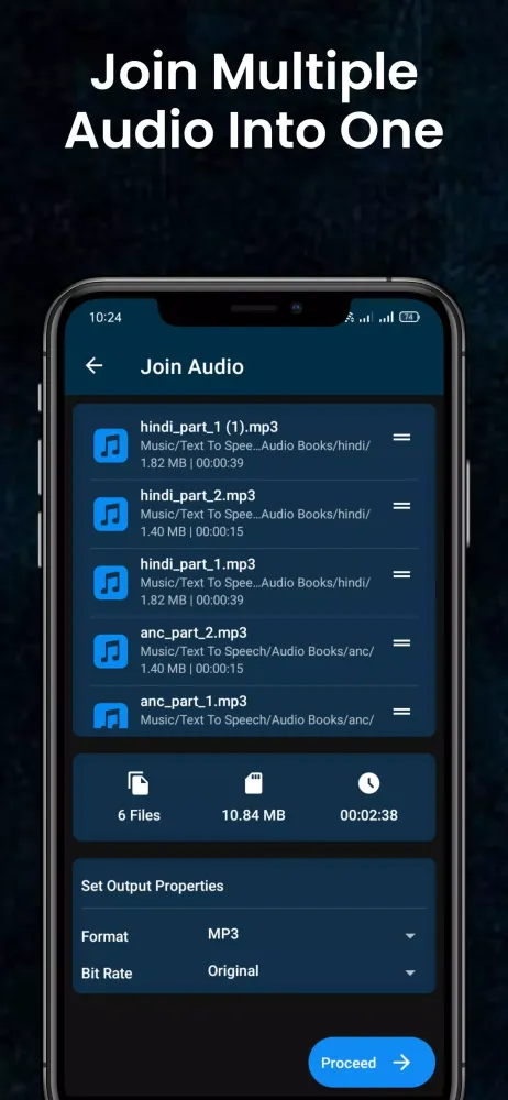 Скриншоты Audio Cutter Audio Joiner App