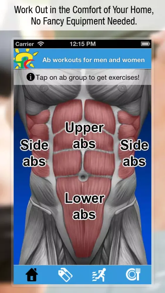 Скриншоты Ab workouts for men and women