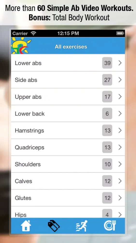 Скриншоты Ab workouts for men and women
