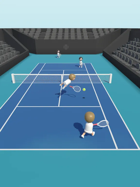 Tangkapan skrin Twin Tennis iPad 