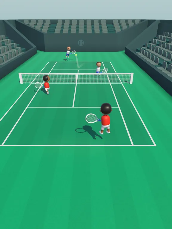 Tangkapan skrin Twin Tennis iPad 