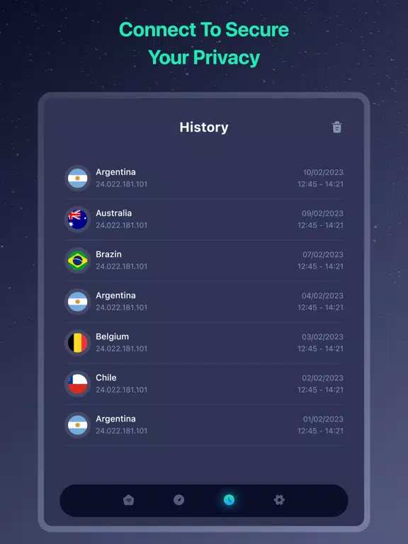 ภาพหน้าจอของ StealthVPN: Privacy Shield iPad 