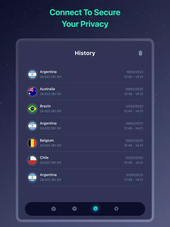 Screenshot di StealthVPN: Privacy Shield iPad 
