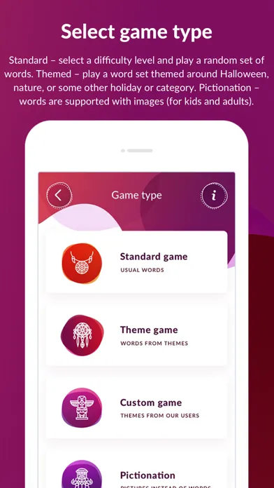 Alias or Charades board game سکرین شاٹس