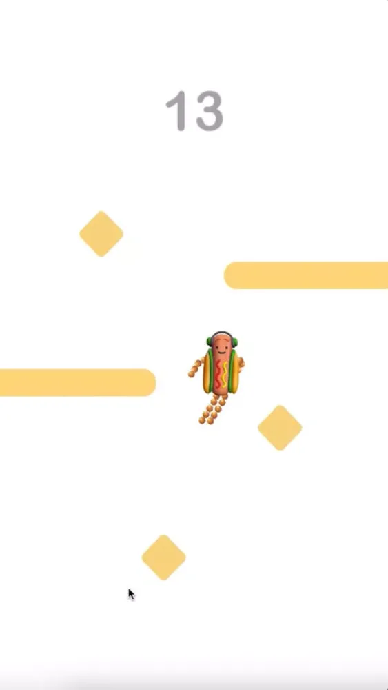 Zrzuty ekranu Dancing HotDog - Meme Tap