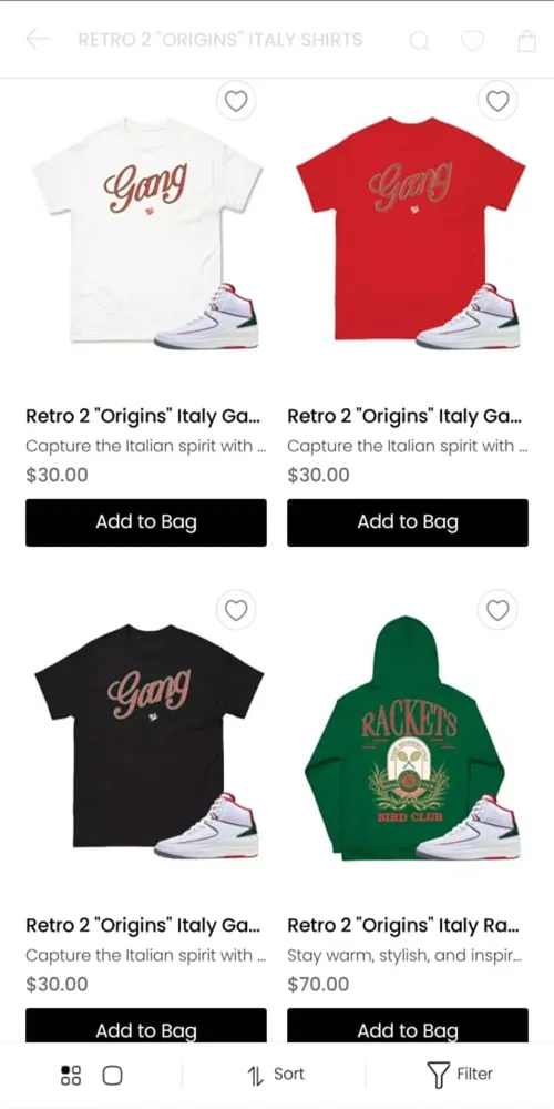 Sneaker Tees 스크린샷