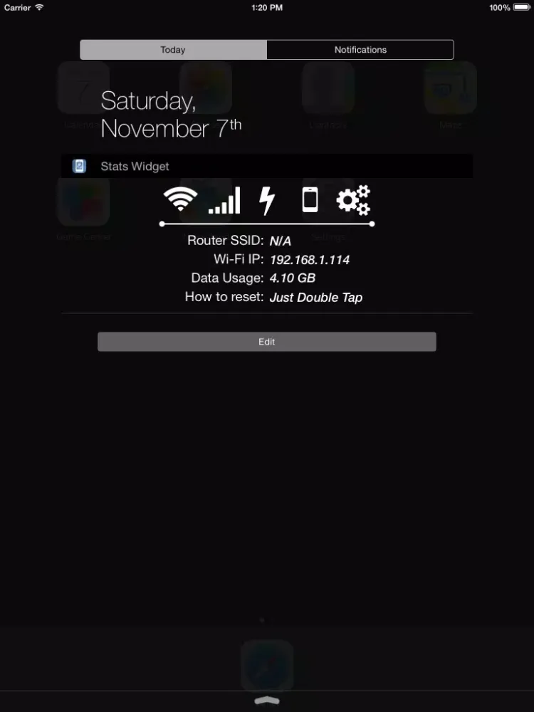Stats Widget iPad  スクリーンショット