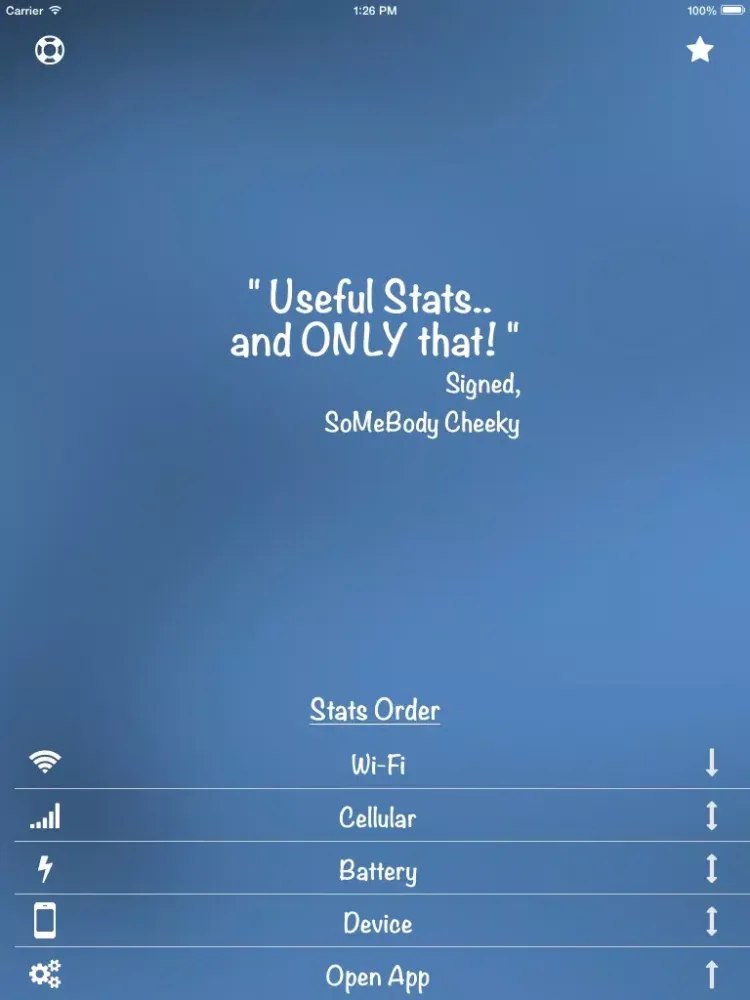 Stats Widget iPad  スクリーンショット
