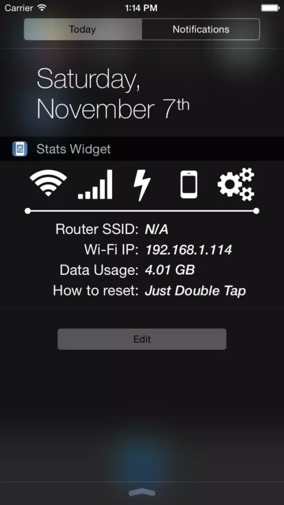 Stats Widget スクリーンショット