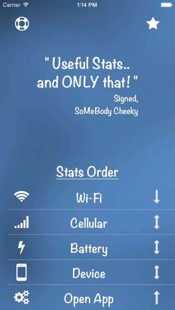 Stats Widget スクリーンショット