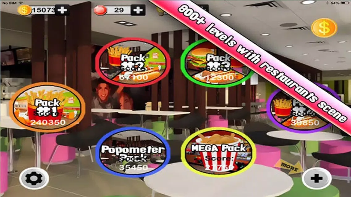 Captures d'écran de Fastfood Diner Takeout: Hot Dog & Burger Popping Feast