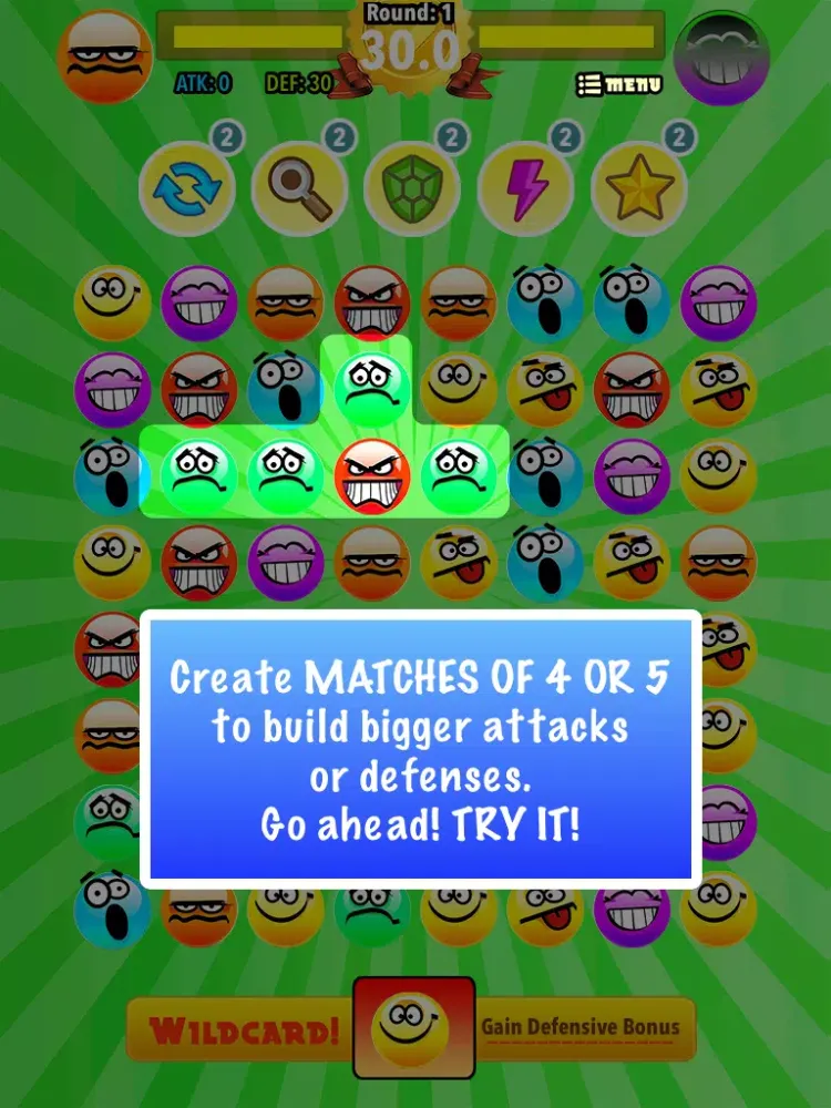 Скриншоты Fun Smileys Emoticons Face-Off Battle: Match Your Favourite Chat Icons & Stickers iPad 
