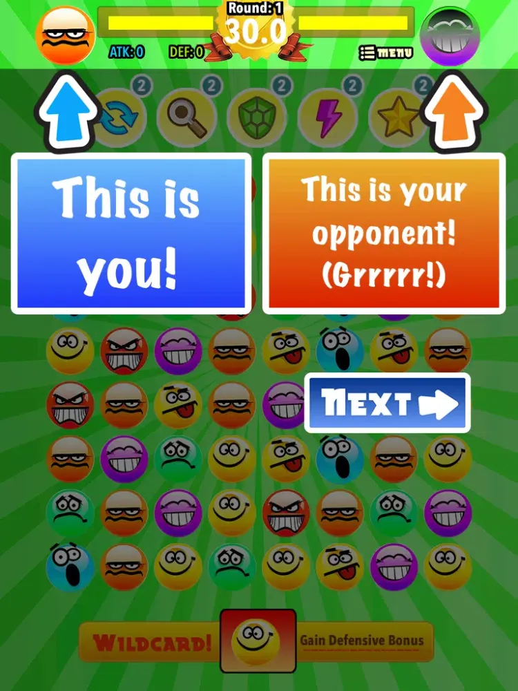 Скриншоты Fun Smileys Emoticons Face-Off Battle: Match Your Favourite Chat Icons & Stickers iPad 