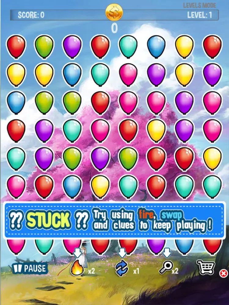 Magic Balloon Match & Boom- Free Kids Birthday Game iPad 應用截圖