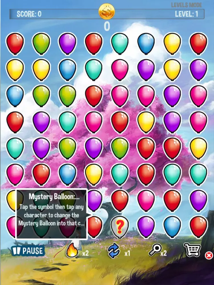 Magic Balloon Match & Boom- Free Kids Birthday Game iPad 應用截圖