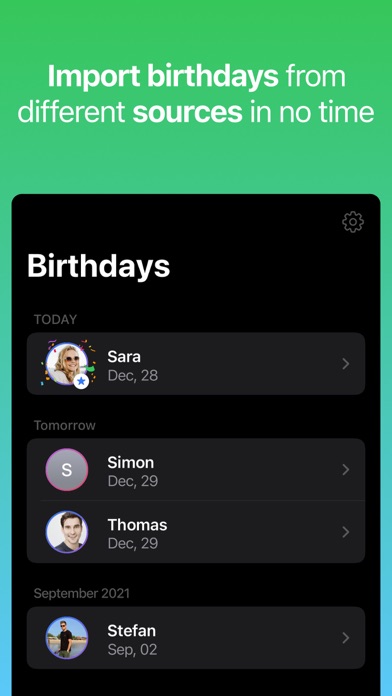 Capturas de tela do Birthday Countdown • Reminder