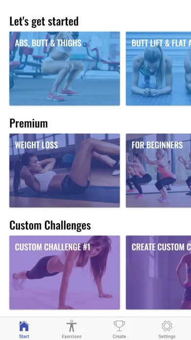 Tangkapan layar 30 Day Ab & Squat Challenge