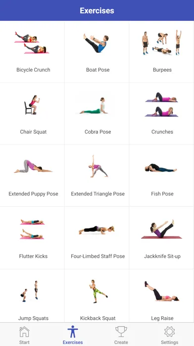 Tangkapan layar 30 Day Ab & Squat Challenge