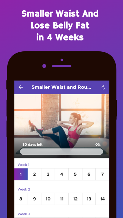 Ảnh chụp màn hình của 30 Day Weight Loss Challenge