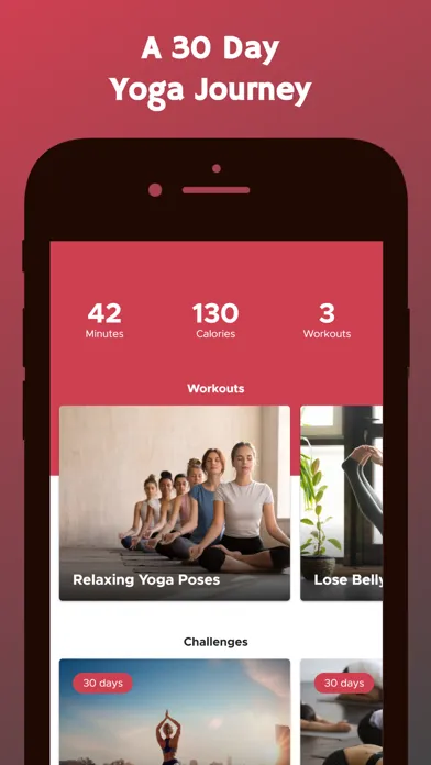 Zrzuty ekranu 30 Days of Yoga