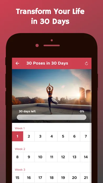 Zrzuty ekranu 30 Days of Yoga