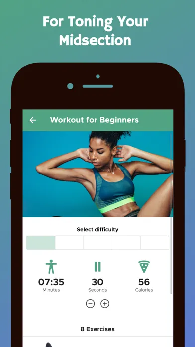 Capturas de pantalla de Fat-Burning Ab Exercises