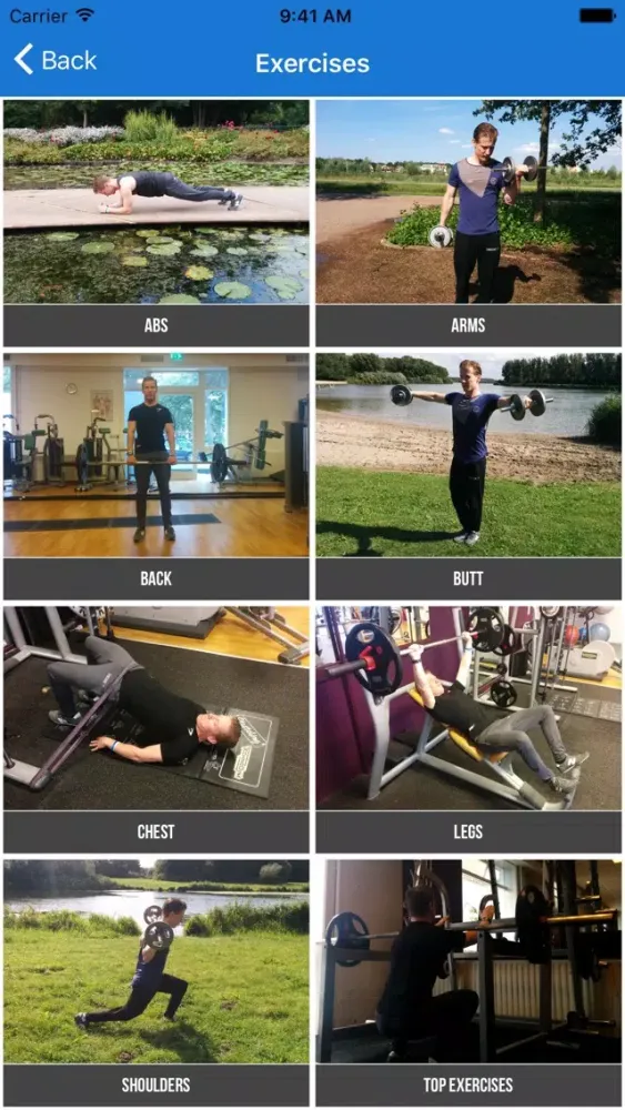 Zrzuty ekranu Bodybuilding Exercises and Workouts