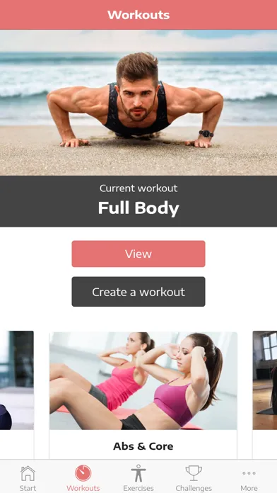 Tangkapan skrin Daily Workout Plan