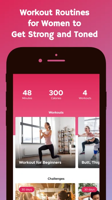 ภาพหน้าจอของ Workout Plan For Women
