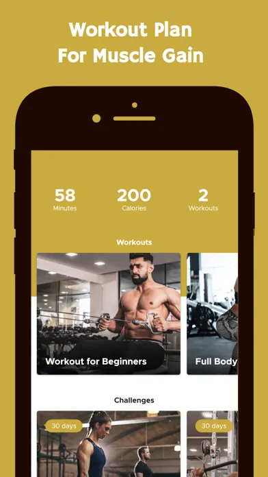 Capturas de tela do Gym Workout Programs