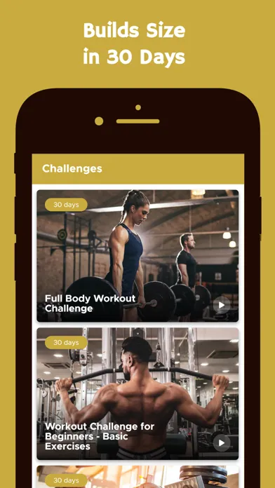 Capturas de tela do Gym Workout Programs