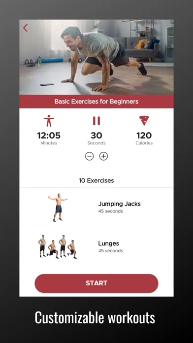Ảnh chụp màn hình của At Home Workouts for Men
